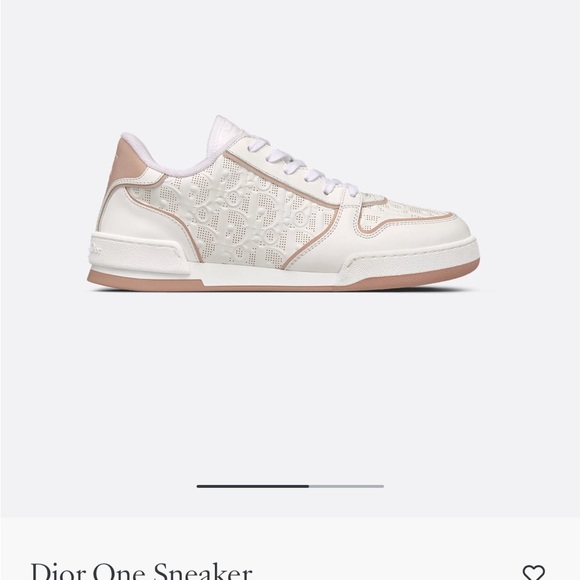Dior Shoes - Dior Cream and Pink Sneakers
